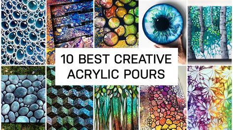 10 BEST CREATIVE ACRYLIC POUR ideas #fluidart #painting #creative # ...