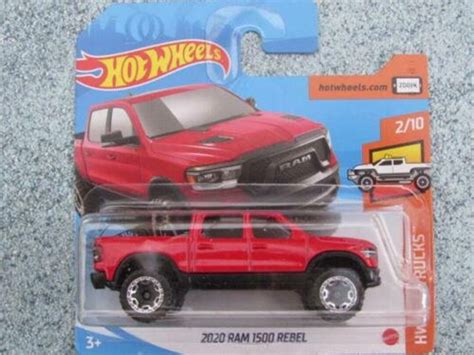 Hot Wheels Dodge Ram 1500 Rebel Red HW Hot Trucks Perfect Birthday Gift Miniature Collectable ...