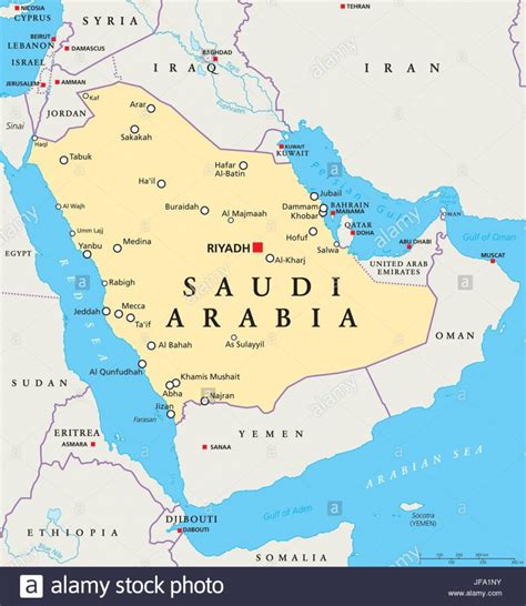 Printable Map Of Saudi Arabia