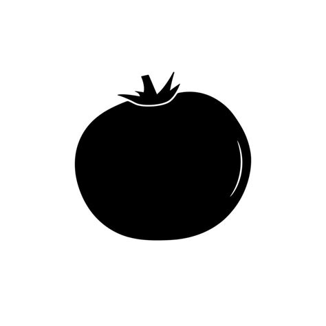 Tomato silhouette icon 4956027 Vector Art at Vecteezy