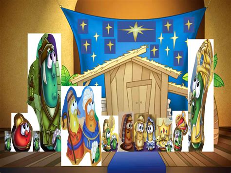 VeggieTales The Stable that Bob Built Nativity Scene St Barts! | VeggieTales - It's For the Kids ...