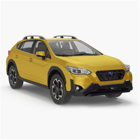 2020 Subaru XV SUV Simple Interior Yellow 3D Model $99 - .3ds .blend .c4d .fbx .max .ma .lxo ...