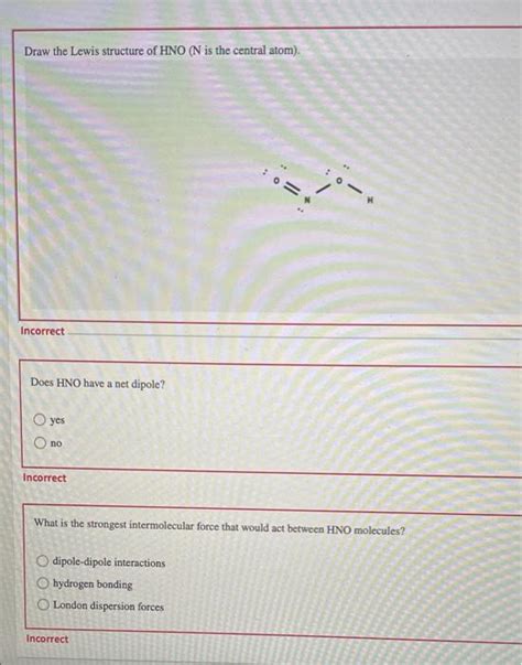 Solved Draw the Lewis structure of HNO (N is the central | Chegg.com