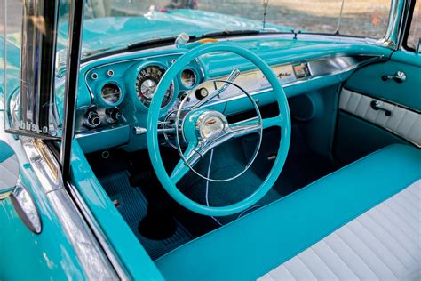 Vintage Car With Blue Interior · Free Stock Photo