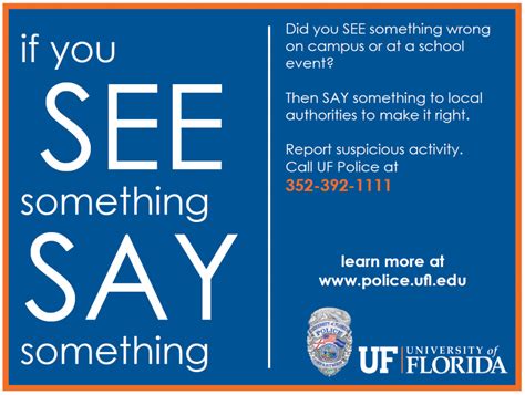 If you see something, say something – UF At Work