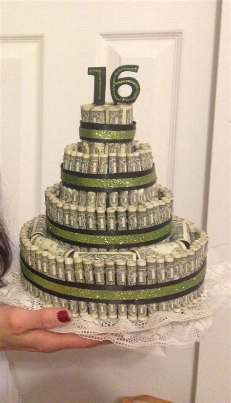 Money cake -16th Birthday | Money Cake | Pinterest | Dollar bills ...