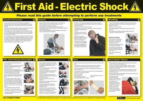 Laser Tools 7575 Electric Shock First Aid Poster