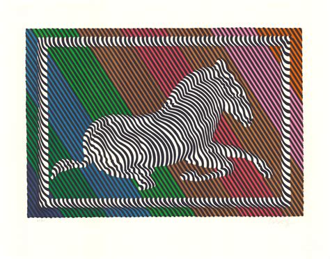 Victor Vasarely Zebra No. 3 (I) Lithographie kaufen I ARTEDIO
