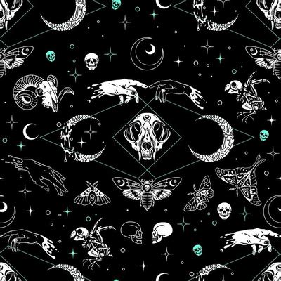 Occult Aesthetic Fabric, Wallpaper and Home Decor | Spoonflower