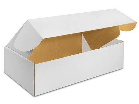 30 x 17 x 8" White Tab Locking Literature Mailers S-2742 - Uline