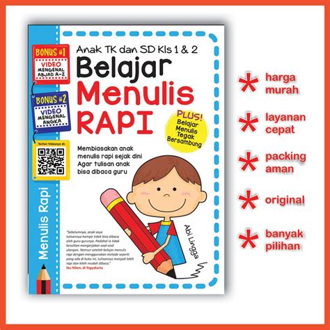 Jual BUKU ANAK BELAJAR MENULIS RAPI Indonesia|Shopee Indonesia