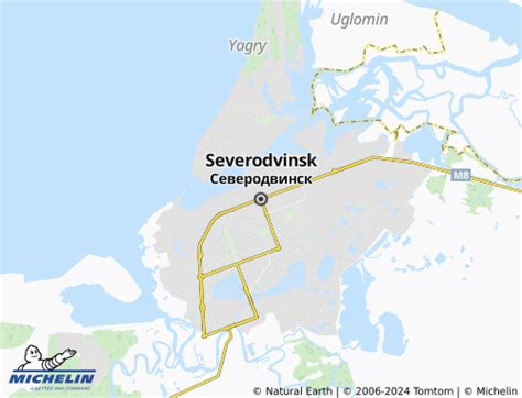 MICHELIN Severodvinsk map - ViaMichelin