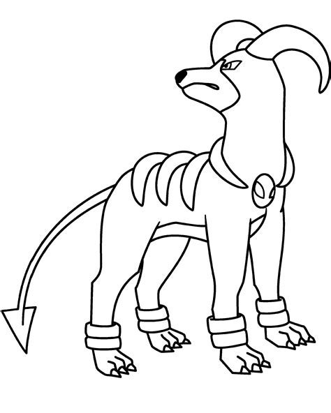 Legendary Dog Pokemon Coloring Pages