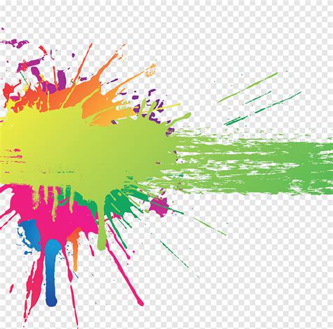 Colorful Paint Splatters Png