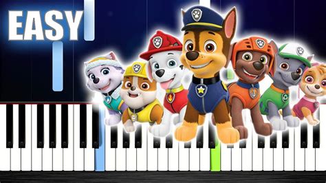 PAW Patrol Theme Song - EASY Piano Tutorial by PlutaX Chords - Chordify