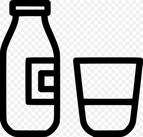 Glass Milk Bottle Clip Art Glass Bottle, PNG, 980x940px, Milk, Area, Black And White, Bottle ...
