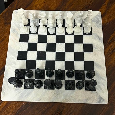 Handmade Marble Chess Set Marble Chess Board Set With Pieces - Etsy