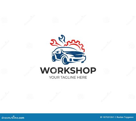 Workshop Logo Cartoon Vector | CartoonDealer.com #13864251