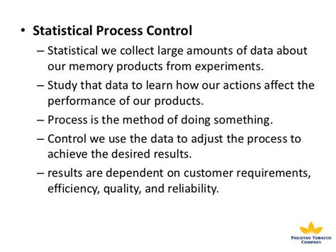 Statistical Process Control Tools