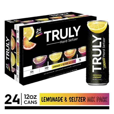 TRULY Hard Seltzer Lemonade Variety Pack, Spiked & Sparkling Water (12 fl oz) - Instacart
