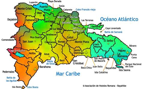 Mapa de republica dominicana