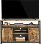Yaheetech Industrial TV Cabinet with Sliding Barn Doors for 65-inch TV - ShopStyle
