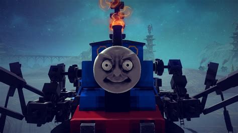 Thomas The Horror Locomotive (Besiege) - YouTube