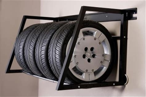 Heavy-Duty Wall Mounted Wheel & Tire Storage Rack by Hyloft HL01000 ...