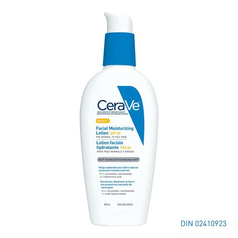 CeraVe Daily Facial Moisturizing Lotion SPF 30 with Hyaluronic Acid and Niacinamide | Fragrance ...