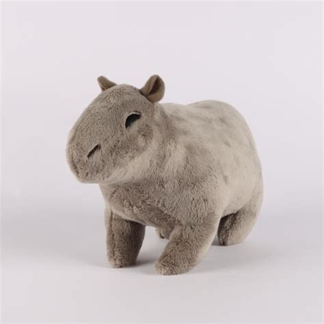 Rainbow Capybara Grey Plush Toy