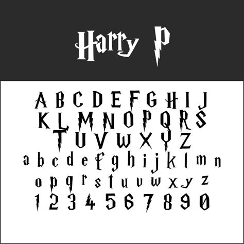 Police d’écriture Harry Potter : des fonts magiques à télécharger | Harry potter font, Harry ...