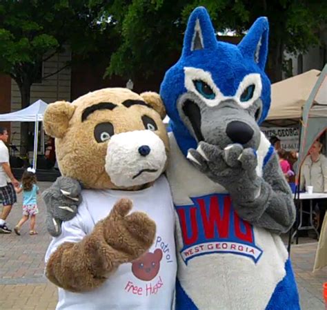 Our Bear Visits with Wolfie, The UWG Mascot | Wolfie, the Un… | Flickr