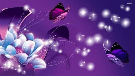 Purple Butterfly Desktop Wallpaper