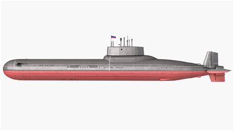 Typhoon Class Submarine Model - TurboSquid 1662465