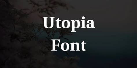 Utopia Font Free Download