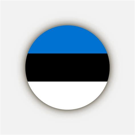 Premium Vector | Country Estonia Estonia flag Vector illustration