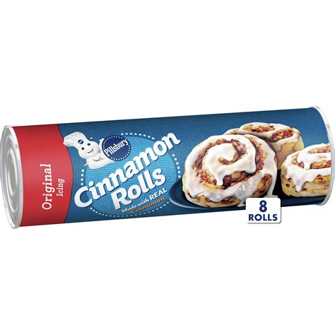 Pillsbury Cinnamon Rolls with Original Icing, 8 Count – Walmart ...