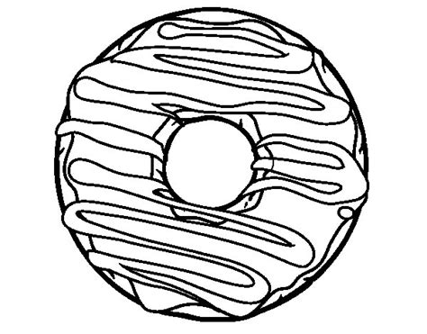 Donut coloring page - Coloringcrew.com