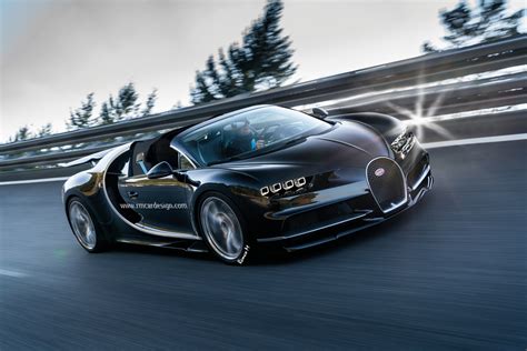 Bugatti Chiron Grand Sport Roadster Rendering Peeks into Bugatti's ...