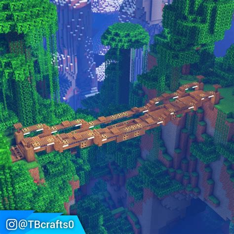 A Rope Bridge! : r/Minecraftbuilds