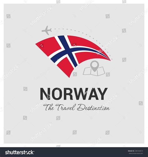 Norway Travel Destination Logo Vector Travel Stock Vector (Royalty Free ...