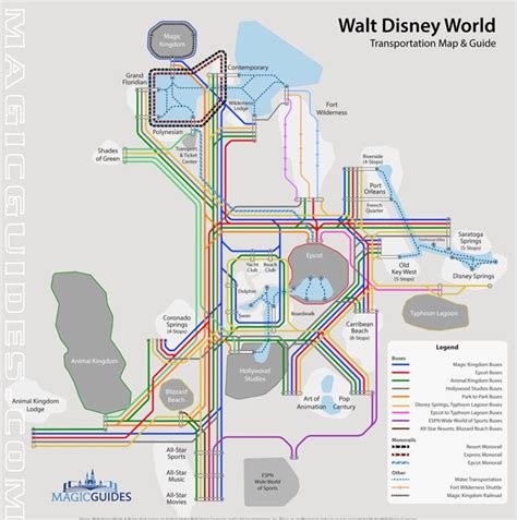 Walt Disney World Transportation Map - Transport Informations Lane