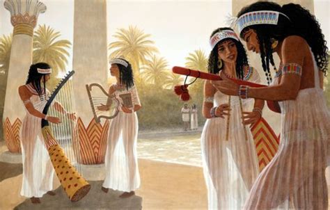 Egyptian musicians from the New Kingdom Period by Balage Balogh ...