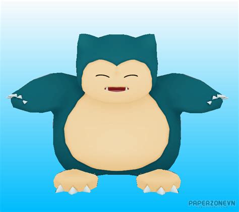 Pokemon Gen 1 143 - Snorlax | Paperzone VN