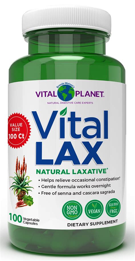 Vital Planet Vital Lax Natural Laxative Colon Cleanse Supplement - 100 Capsules