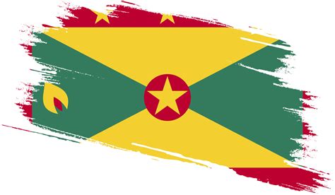 Grenada flag with grunge texture 12025051 PNG