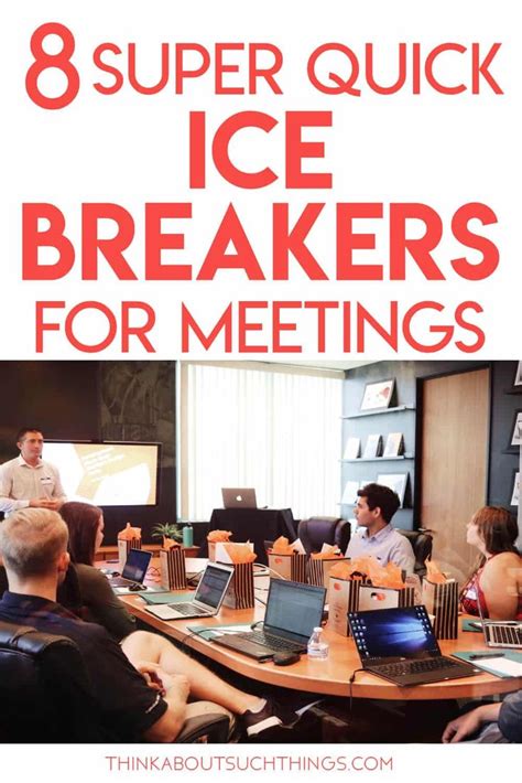 8 Super Quick Ice Breakers for Meetings | Team building icebreakers, Meeting ice breakers, Fun ...
