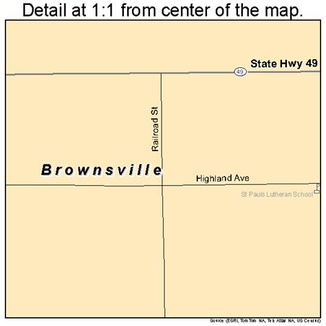 Brownsville Wisconsin Street Map 5510450