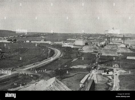 Gold mines at Johannesburg, South Africa, circa 1898 Stock Photo - Alamy