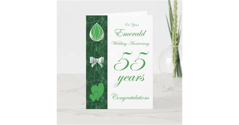 On Your Emerald Wedding Anniversary Card | Zazzle.com